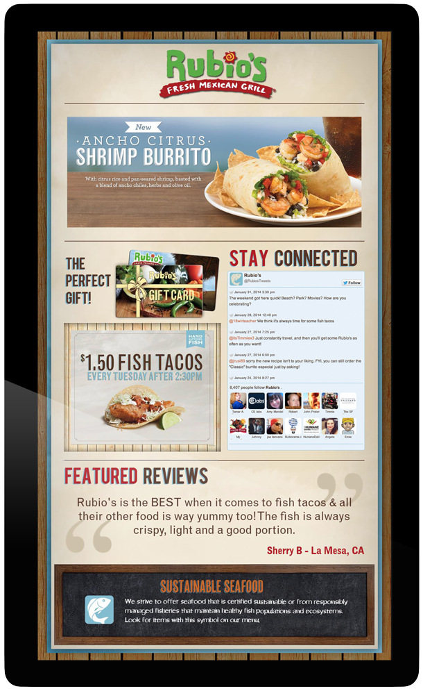 Rubios MenuPromo